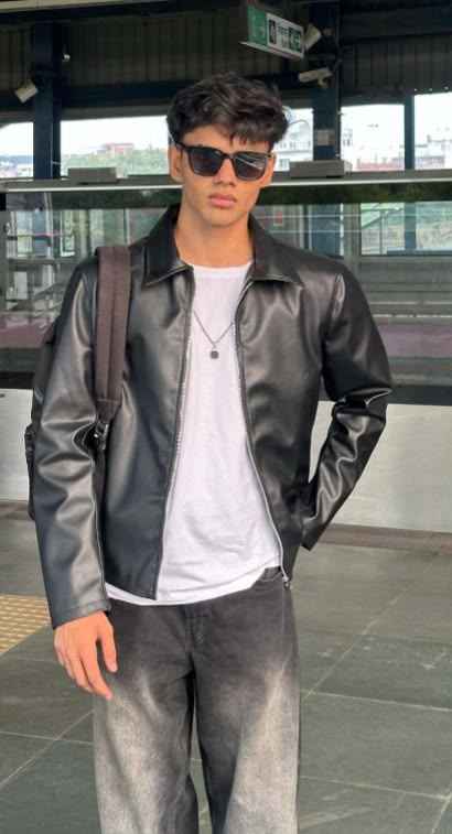 Premium Black Leather Jacket for Men and Women– Classic Biker Faux Leather Jacket