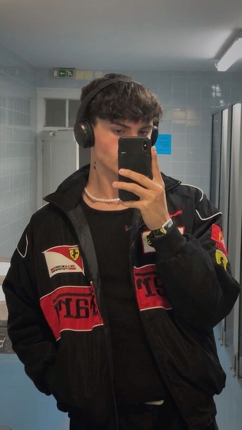 Black Ferrari F1 Racing Jacket | Iconic Style For Motorsport