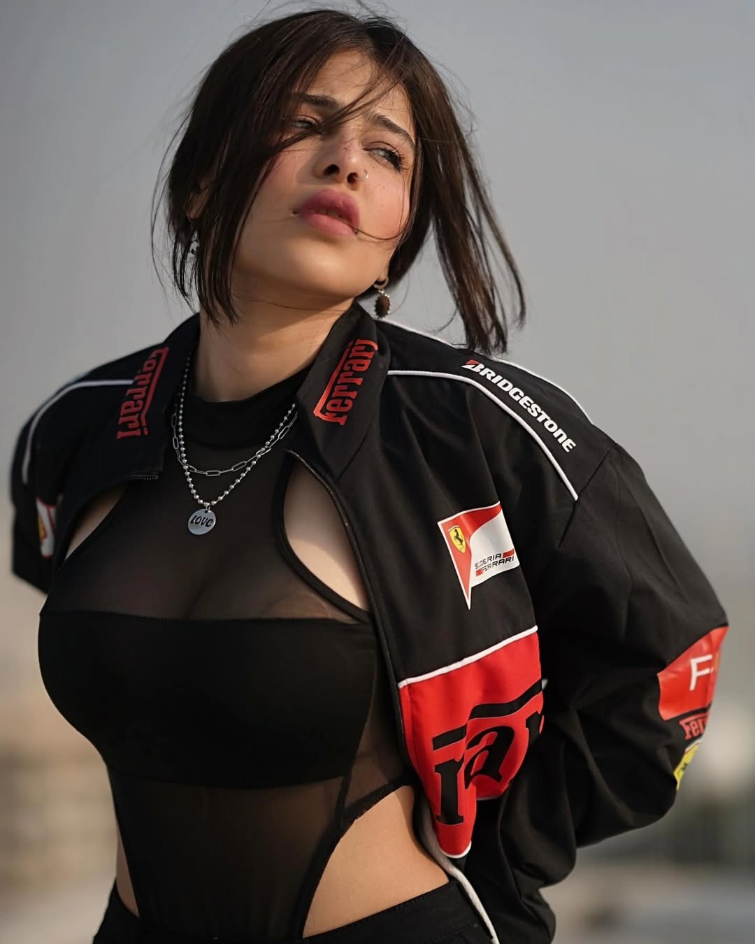 Black Ferrari F1 Racing Jacket | Iconic Style For Motorsport