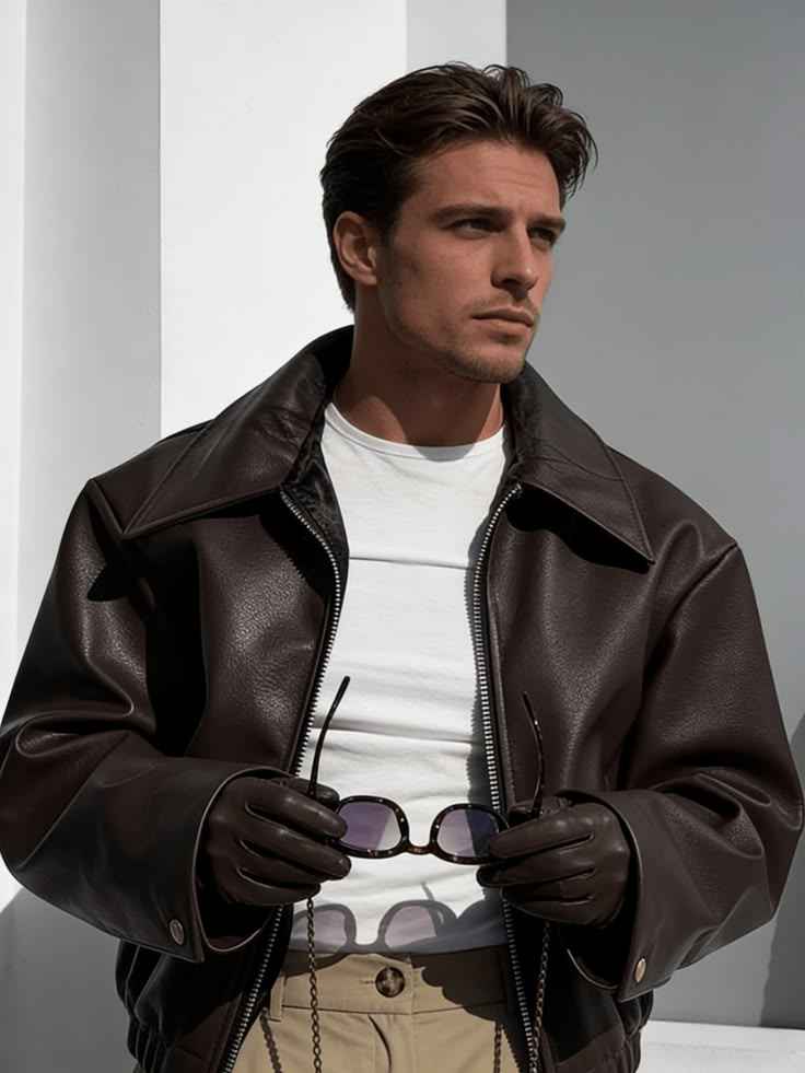 Premium Black Leather Jacket for Men and Women– Classic Biker Faux Leather Jacket