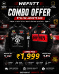 Black Ferrari & Jack Daniel's Racing Jacket Combo Set | Wefitt